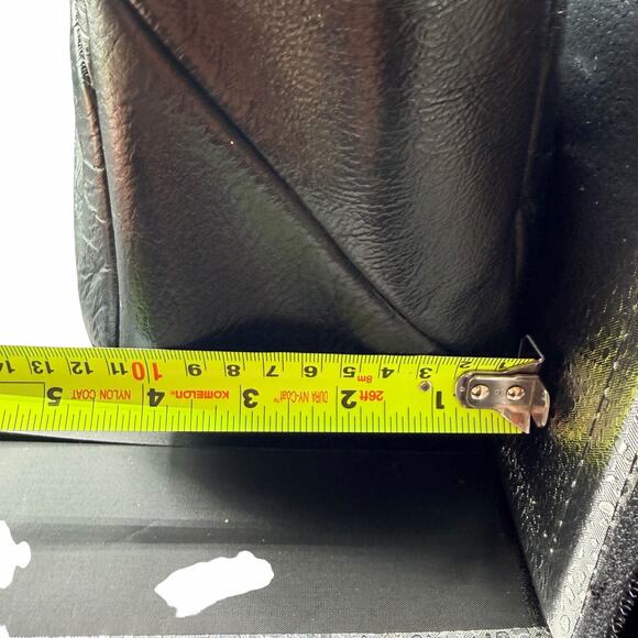 Vintage Genuine Leather Black Hobo Shoulder Bag Hecho en México made in Mexico - Picture 7 of 13